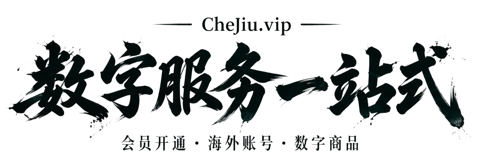 CheJiu.vip 数字服务一站式 会员开通 · 海外账号 · 数字商品